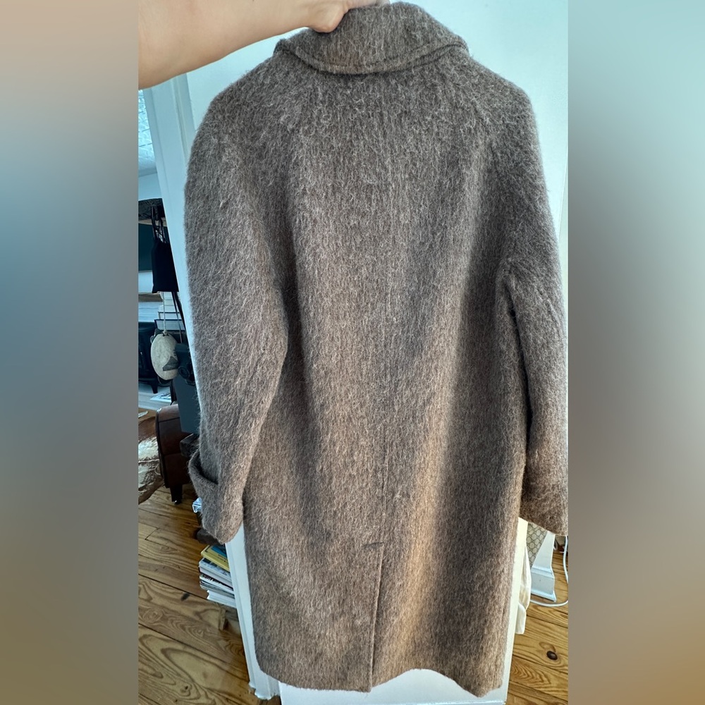 NWT ZARA oversized wool blend long coat! - Picture 4 of 6
